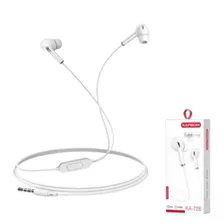 Fone De Ouvido Intra Auricular Com Microfone Kapbom - Ka-728 Cor Branco