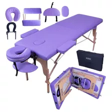 Camilla Masajes Profesional Tattoo Cama Spa Plegable Color Morado