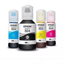 Kit 4 Tintas Epson T504 L4150 L4160 L4260 L6161 L6171 L6191