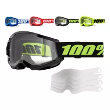 Óculos 100% Strata 2 Motocross Trilha Anti Embaçant + Brinde