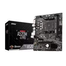 Placa Madre Msi A520m-a Pro, Para Amd Ryzen Socket Am4, Gigabit Lan, M.2 Nvme