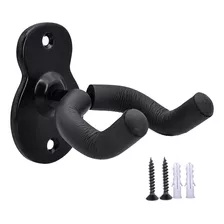 Soporte De Pared Para Guitarra Y Bajo, Gancho Metal Negro