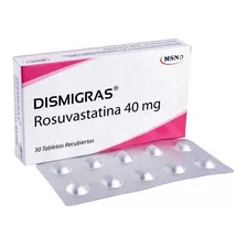 Dismigras Rosuvastatina 40 Mg - Unidad a $2500