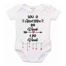 Roupa Body Bebê Personalizado Amorzinho Da Vovó E Vovô