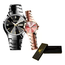 Relojes Olevs Luminous Business Calendar, 2 Piezas