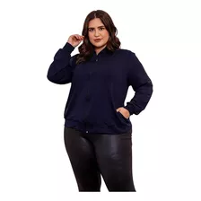 Jaqueta Bomber Feminina Manga Longa Plus Size Deep Dream