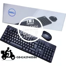 Combo Kit Mouse Raton Teclado Inalambrico Dell Pc Laptop Tv