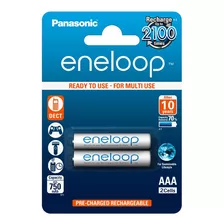 Pila Recargable Aaa Panasonic Eneloop Bk-4mcce Cilíndrica - Pack De 2 Unidades