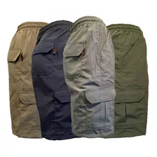 Bermuda Hombre Nautica Cargo C/cierre Talles 2 Al 5 Colores