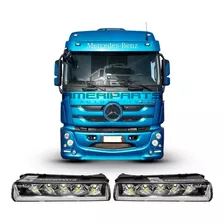 Par Farol Auxiliar Luz Diurna Led 24v Mb Actros 16 17 18 19