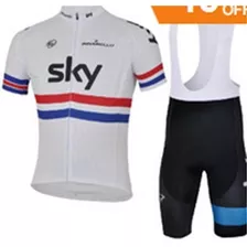 Conjunto Ciclismo Camisa Bermuda Bretelle Imp C/gel Coolmax