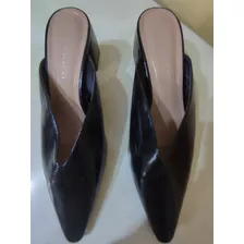 Zapatos Marca Zara Trafaluc Negros Talla 39 Mujer- Taco 5