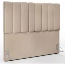 Cabeceira Casal Cama Box Dália 140cm Corino Branco