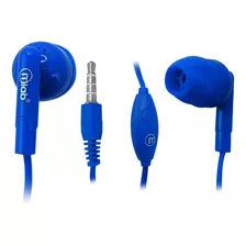 Audifonos Wired In Ear Manos Libres Microlab Gummy Color Azul Color De La Luz Verde