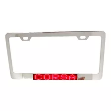 Porta Placa Corsa De Led Rojo Protector De Placa