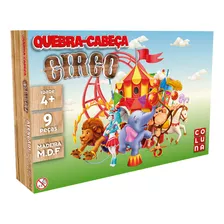 Quebra Cabeça Circo Puzzle Educativo Premium Em Madeira Mdf