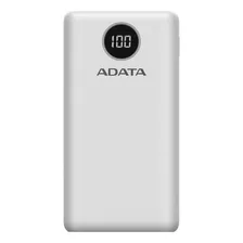 Adata Power Bank Cargador Portatil Celular P20000qcd Colores Color Blanco