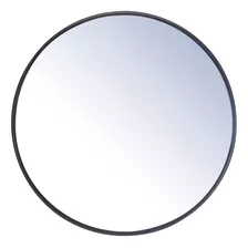 Espelho Convexo De 50 Cm De Diâmetro Acabamento Em Borracha