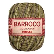 Barbante Barroco Multicolor Linha Crochê 6 Fios 200g Círculo Cor Folha De Louro