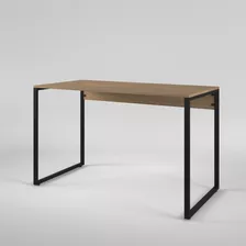 Mesa Moderna Para Escritório Office Estilo Industrial 1,20m Cor Laminado Preto