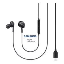 Auriculares Akg Samsung Type C S20+ Plus S20 Ultra, Color Negro