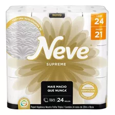 Papel Higiênico Neve Supreme Dermacare Folha Tripla 24 Rolos