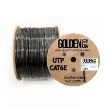 Rollo Bobina Utp Cat6 Para Exterior Doble Chaqueta 305mts