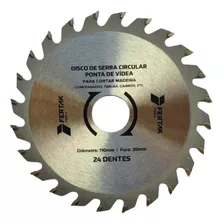 Disco De Serra 4'' 24d Fertak Para Cortar Madeira Uso Makita