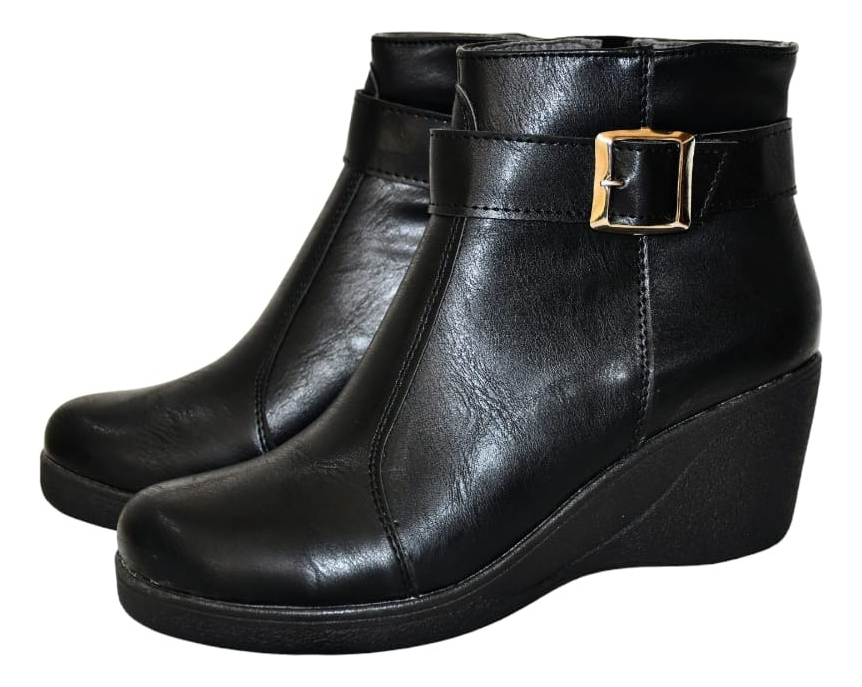 Botas Taco Chino Mujer Eco Cuero 