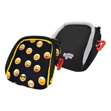 Bubblebum Inflable Booster Seat Bundle - Negro Y Emoji - Asi