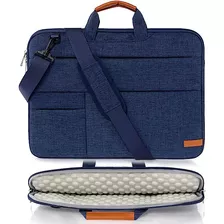 Bolso Porta Notebook 17.3 Pulgadas Con Correa. Azul