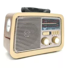 Rádio Portátil Vintage Altomex Am/fm Usb Bluetooth Bivolt Cor Outro 110v/220v