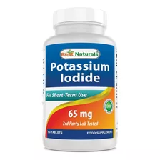 Best Naturals I Potassium Iodide I Yoduro I 65mg I 60 Tablet