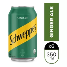 Ginger Ale Schweppes Lata 350 Cc - Pack 6 Unid