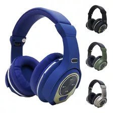 Fone De Ouvido Sem Fio Com Modo Caixa De Som Bluetooth Cor Azul