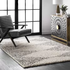 Nuloom Scarlette Abstract Diamonds Shag Accent Rug, 2' X 3',