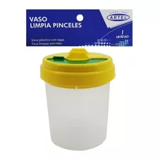 1 Vaso Plástico Para Pinceles Limpieza Artel