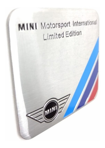 Emblema Mini Cooper Motosport Edicion Especial Autoadherible Foto 2