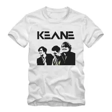 Keane Band Camiseta Tradicional T-shirt Algodão 30.1 Silk