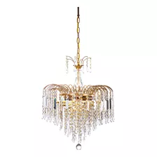 Candil Colgante Gamalux Milan Cristal Hq K9 De 6 Luces