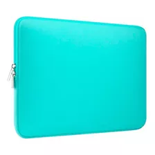 Funda Estuche De Neopreno Notebook Laptop 15.6'' Verde Agua