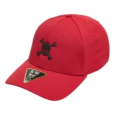 Boné Aba Curva Oakley Scatter Skull Ff Hat Red Line