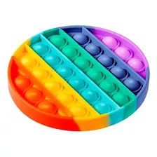 Juego Pop-it Redondo Multicolor Antiestrés (fidget Toy)