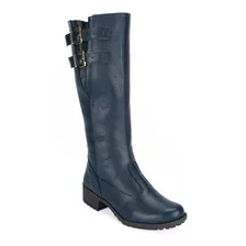 Bota Plus Size Montaria Couro Legitimo Cano Largo 41 42 43