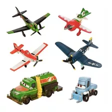 Set Figuras X 6 Aviones (8 Cm) A0588 Disney Original 