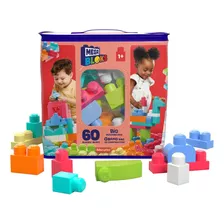 Mega Bloks Juguete De Construcción Bolsa De 60 Piezas Color Rojo Para Niños De 1 Año En Adelante