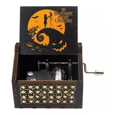 Caja Musical Extraño Mundo De Jack Madera Halloween