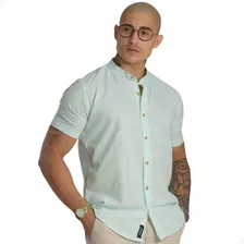 Camisao Masculino Slim Linho Premium - Pronta Entrega Barata