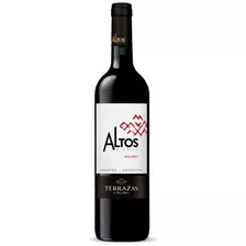 Vino Tinto Altos Del Plata Malbec Tinto Origen Mendoza