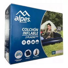 Colchon Inflable 2 Plazas Plus + Inflador + Almohadas ,env